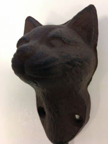 Coat rack - Cat, cast iron